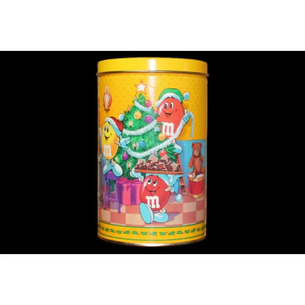 1994 M&M Santa Kitchen Limited Edition Christmas Holiday Collectible Tin Can